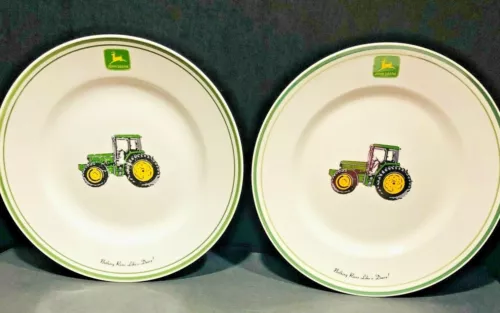 John Deere Tractor Plates Set of 2 Gibson 11" Nothing Runs Like A Farm Country