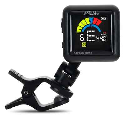 Akku USB Clip LCD Mini Gitarre Stimmgerät Bass Ukulele Violine Chromatic Tuner