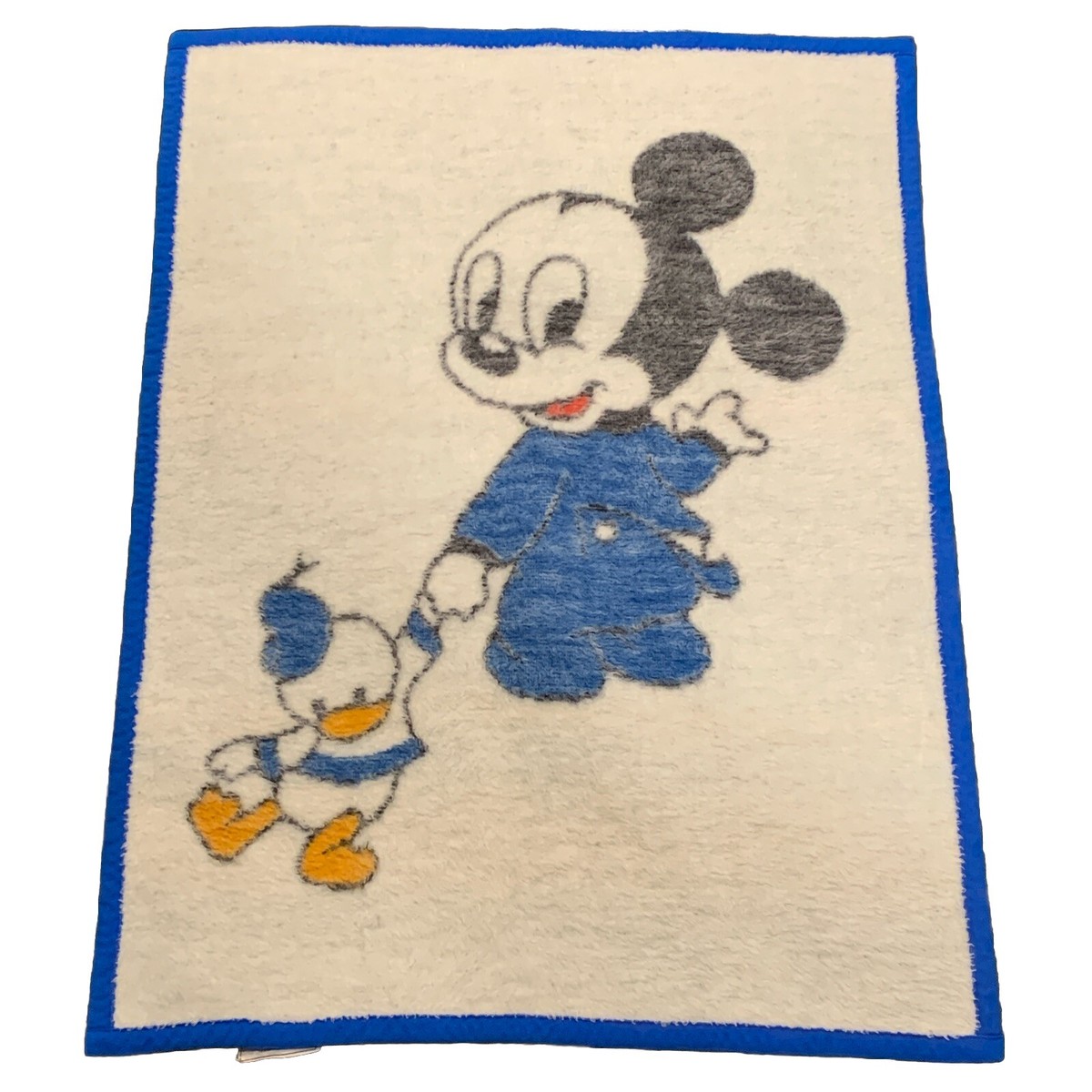 Vtg 80s 1984 Biederlack Disney Baby Mickey Mouse Blanket 1984 28