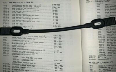 AERMACCHI HARLEY NEW 62041-73P TOOL KIT STRAP 1975-1978 SS125 SS175 SS250  05949