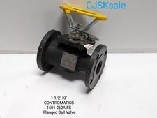 1-1/2" KF CONTROMATICS 1501 262C FS Flanged Ball Valve (NEW).
