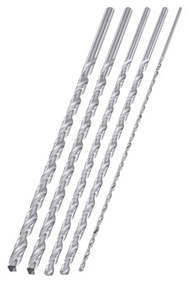 NEIKO 10047A Extra Long Drill Bit Set | 5-Piece | M2 HSS Steel | 5 Piece 