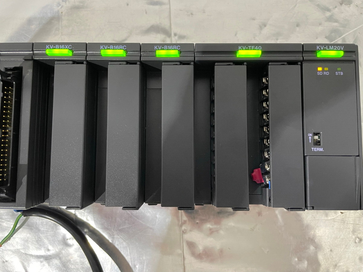 Keyence KV-3000 with KVB16XC KVB16RC x2 KV-16RC KV-TF40 KV Keyence KV-3000 with KVB16XC KVB16RC x2 KV-16RC KV-TF40 KV