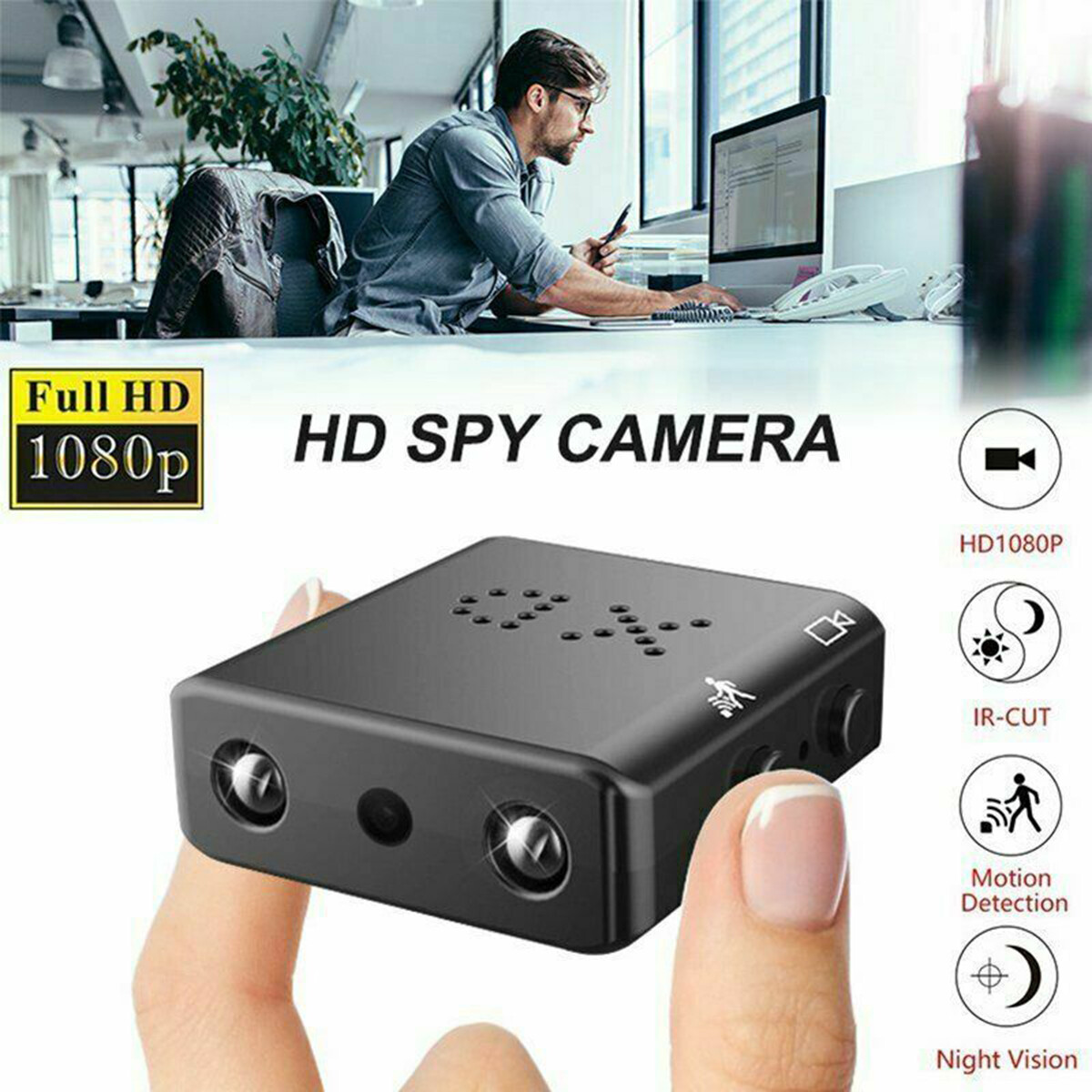 32GB Mini Camera Security DVR-Night Vision Motion Full HD 10
