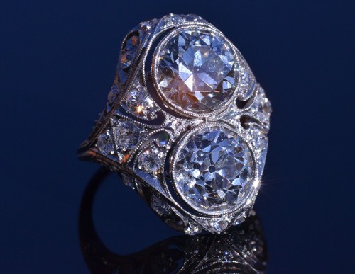 Absolutely Outstanding Antique Two Diamond Filigree Ring Moi Et Toi Ring Ebay Absolutely Outstanding Antique Two Diamond Filigree Ring Moi Et Toi Ring Ebay