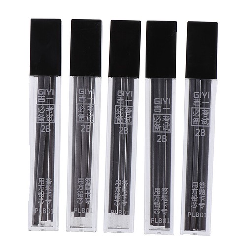 30x/5Boxes 2B Mechanical Pencil Lead Refill Hard Smooth Black Practical LY.RI - Afbeelding 8 van 10