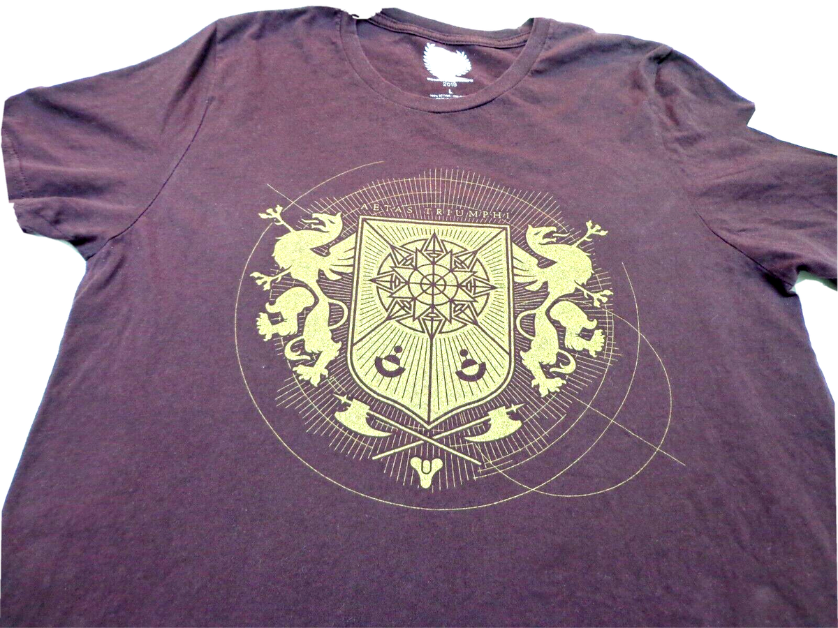 Destiny 2 Moments Of Triumph 2019 Burgundy T Shirt Size Large