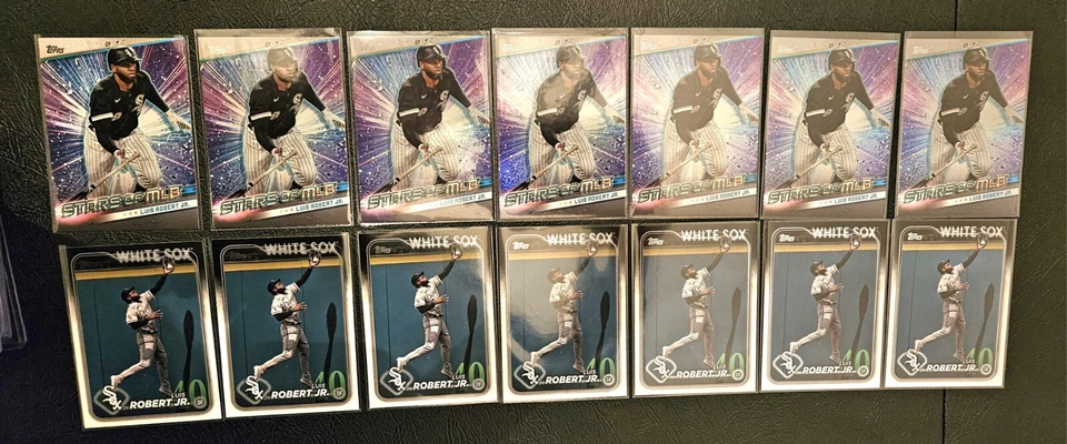2024 topps series 1 Luis Robert Jr. Base / SMLB-6 (14 Card Lot) White Sox - Image 3 of 3