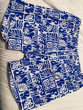 mens george blue print xl swim trunks