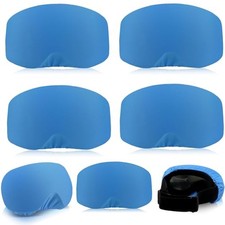 4 Pieces Ski Snowboard Goggle Cover Sleeve Goggle Cover Blue Classic Style