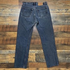 Vintage Levi  s 501 Jeans Made In The USA 32x32 Button Fly Blue Denim Red Tab