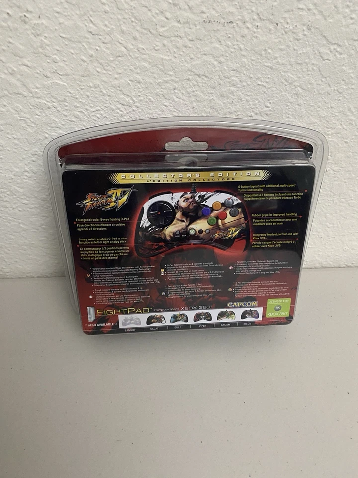 Zangief Street Fighter 4 IV Xbox 360 Wired Controller, Mad Catz Fight Pad NEW - Image 2 of 2