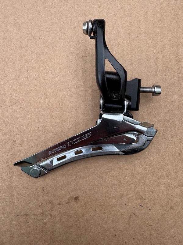 SHIMANO 105 FD-5800 BRAZE ON 2x11 SPEED FRONT DERAILLEUR GOOD CONDITION