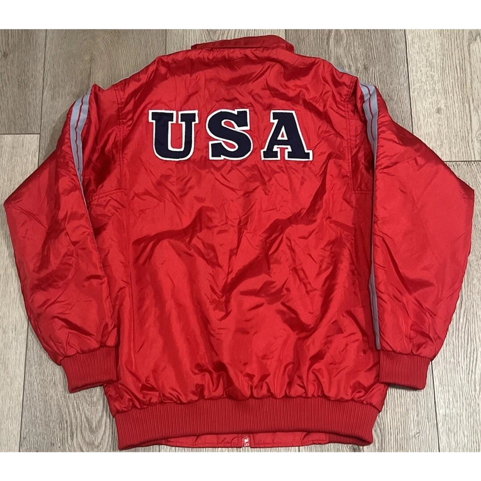 Chaqueta De Colección Años 80 Asics Nylon Roja EE. UU. Para Hombre Talla Grande Ropa Deportiva Japón Retro Foto 2 de 4