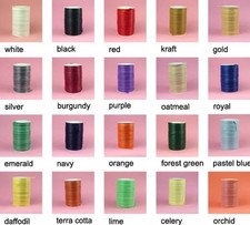 Matte Rayon Raffia Ribbon, 32 Colors Available, 1/4 Inch x 100 Yards 300 Feet 