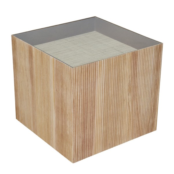 Beistelltisch Wohnzimmertisch Svita Eva 50X50Cm Quadratisch Paulownia Holz Natur-image