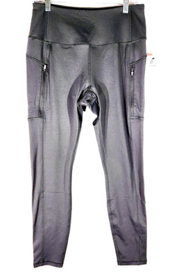NWT RBX Leggings Womens Size LARGE, Gray, With Fleece Lining, Yoga Active Pants