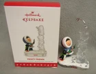 2016 Frosty Friends Hallmark Ornament #37 Carving Ice Totem Pole w Penguin NIB