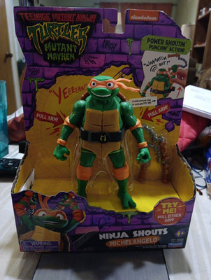Teenage Mutant Ninja Turtles: Mutant Mayhem Ninja Shouts Michelangelo Action ...