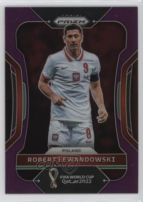 2022 Panini Prizm World Cup Qatar Purple /199 Robert Lewandowski #170 0dj8