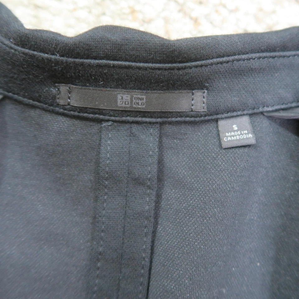 Uniqlo Blazer Hombre Pequeño Negro Dos Botones Ligero Informal Deportivo Abrigo Chaqueta Foto 3 de 4