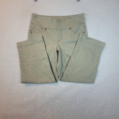 Jag Jeans khaki Hose Pull-On klassische Passform Taschen Cropped Knöchelgröße 8 Schrittlänge 24 - Bild 4 von 17