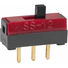 2pc NKK SWITCHES OF AMERICA SS12SDP4 Switch,Slide,SPDT,ON-NONE-ON,Top Actua