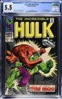 The Incredible Hulk #106 1968 CGC Graded 5.5 Just Graded-New Holder