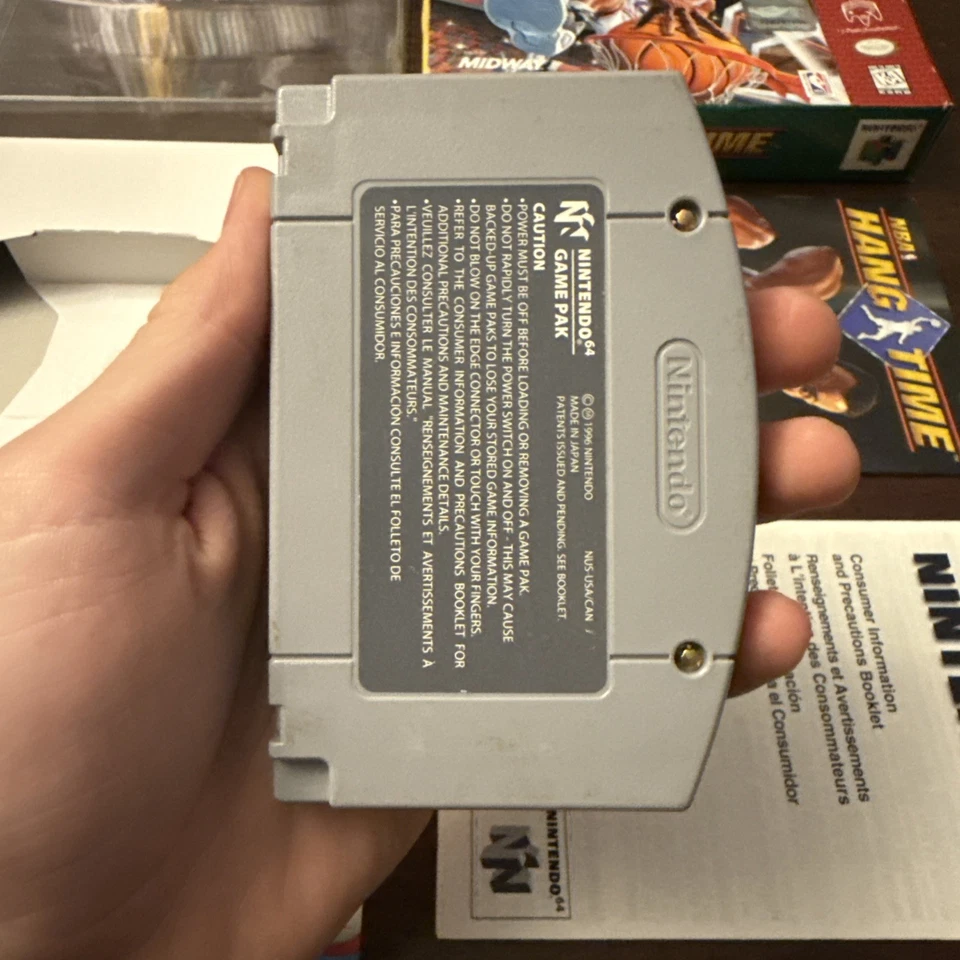 NBA HangTime (Nintendo 64 N64) Complete - Tested - Authentic - Image 4 of 4