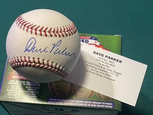 Dave Parker Signed Baseball TriStar Authenticated with Stat Card - HOF!!