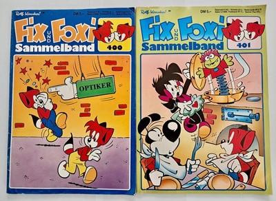 Fix und Foxi Sammelband 400 (Nr.51, Nr.1, SH) plus 401 (Nr.2, Nr.4, SH)