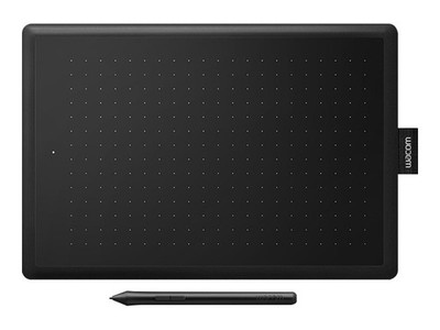 Wacom One Medium black/red 21,6x13,5cm USB Grafiktablett 2 Tasten CTL-672-N