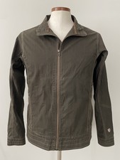 Kuhl Full Zip Jacket Sz M Mens Lightweight Brown Cotton Nylon