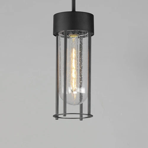 Millennial 5.5 Inch Outdoor Hanging Lantern – Black - Picture 2 of 4