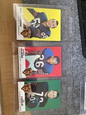 LOT OF 3 | 1969 Topps Football | Jim Cadile , Bennie McRae, Rudy Kuechenberg| NM