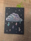 ACEO Original Painting Rain Cloud Fish Whimsey Fantasy OOAK ATC by Lpothanart — photo 3