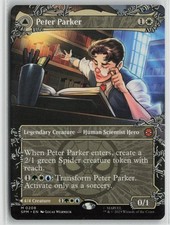 Peter Parker (0208) (Borderless) NM 208 Marvel's Spider-Man MTG