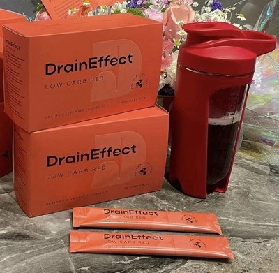 NL INTERNATIONAL 2 X DrainEffect Red Low Carb NL - Weight Loss , Draining Drink