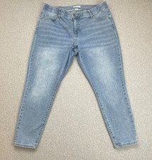 Ava  Viv Jeans Womens 18W Blue Cotton Blend Stretch Medium Wash Skinny