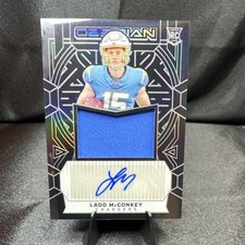 Panini 2024 Obsidian Ladd McConkey Rookie Auto Patch #RJJ-LMY /299 Chargers