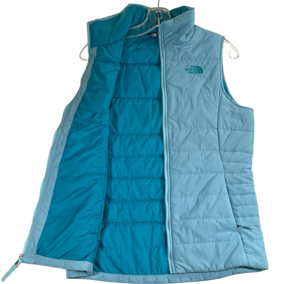 The North Face Girls Turquoise Full Zip Quilted Explorer Vest Sz. XL - Image 4 of 4