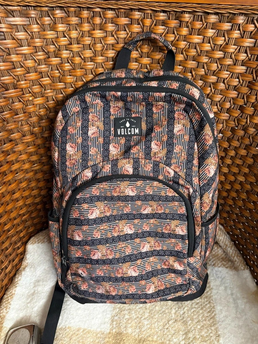 Volcom Schoolyard Canvas Backpack Palm Tree Stripe Print Schoolyard Canvas Backpack – Volcom main image 4
