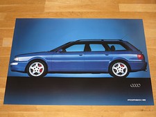 AUDI PORSCHE RS2 POSTER TURBO SCHNITTZEICHNUNG ORIGINAL VINTAGE NEU KOMBI