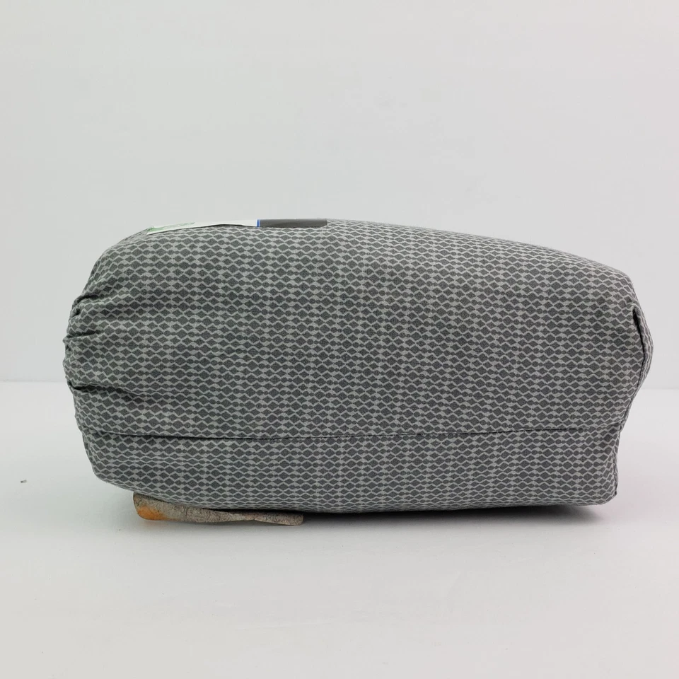 Mainstays Home Grey Geo Cotton 200 Thread Count Queen Fitted Sheet - Image 2 of 3