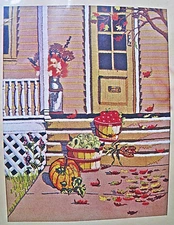 Harvest Time Crewel Embroidery Kit Bucilla Needlecraft 2562 14" x 18" NIP 