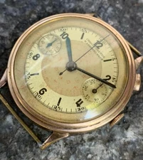 National Park chronograph mens wristwatch gold filled case load manual