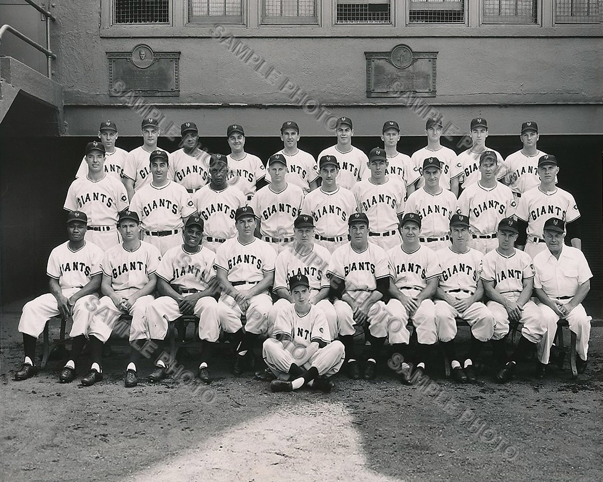 1951 NEW YORK GIANTS NATIONAL LEAGUE CHAMPIONS BASEBALL 8x10