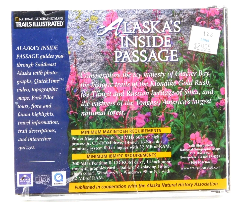 CD Rom Alaskas Inside Passage National Geographic Trails Illustrated Cruising - Image 2 of 2