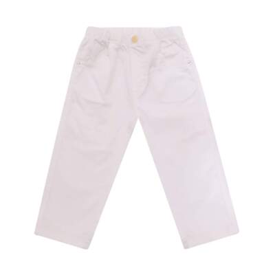 Pantalon Garçon IL GUFO - Tissu Beige 98% Coton - Taille Kids - Neuf Avec Étiquettes
