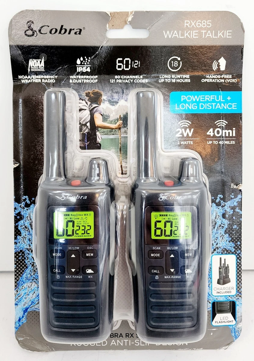 Cobra Walkietalkies Model RX685 glwec.in